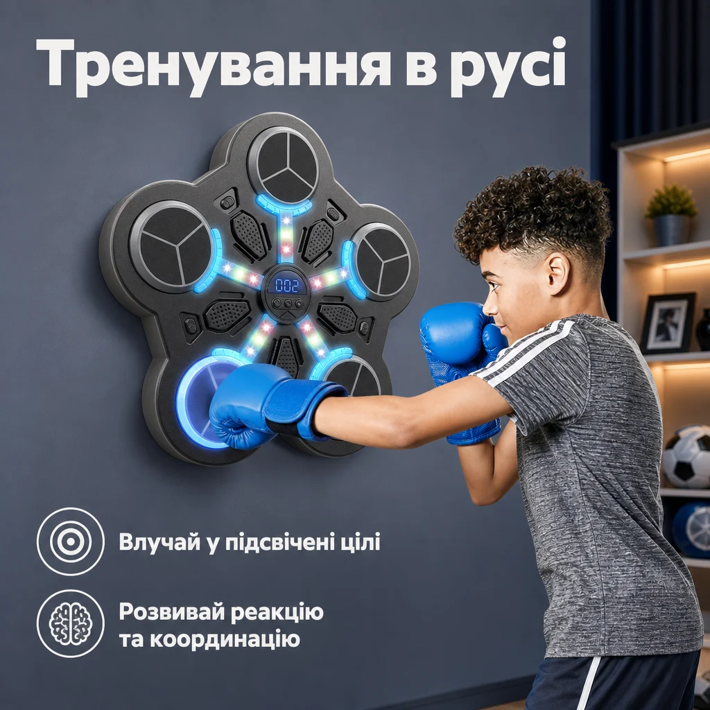 Дитяча музична боксерська машина з Bluetooth — Товар у використанні