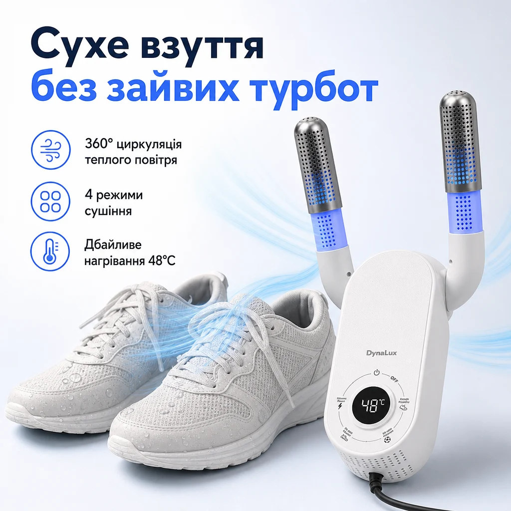 Електрична сушарка для взуття DynaLux ProCare — Головне зображення
