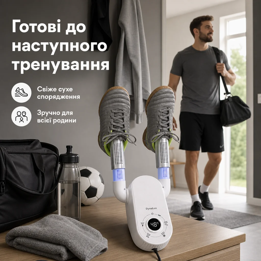 Електрична сушарка для взуття DynaLux ProCare — Результат використання