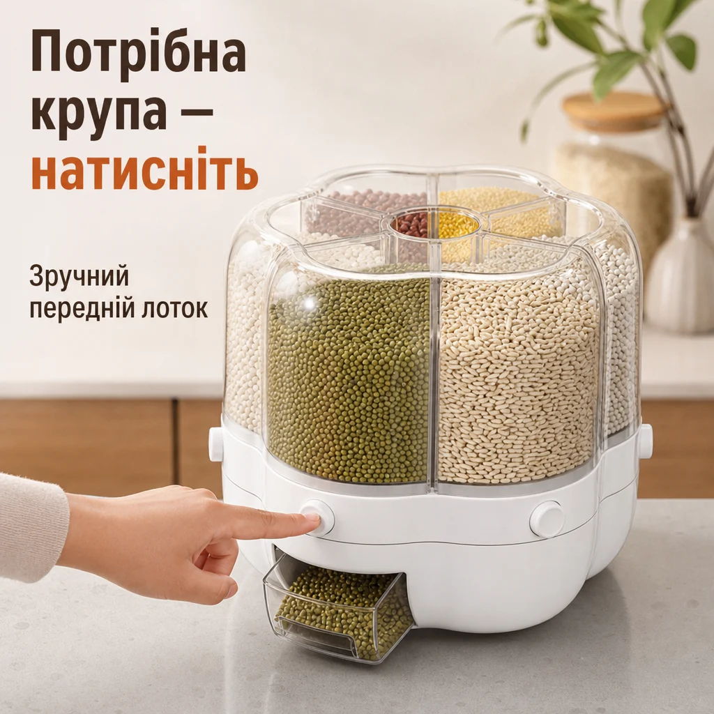 Поворотний органайзер для круп — зображення 2
