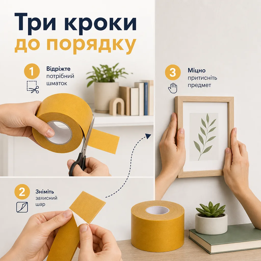 Монтажна стрічка для надійного кріплення — зображення 2