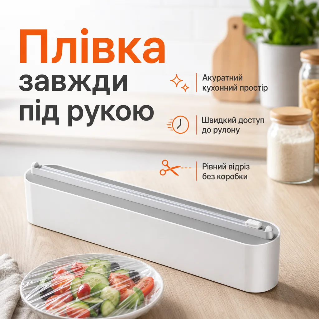 Плівка під рукою — порядок на кухні