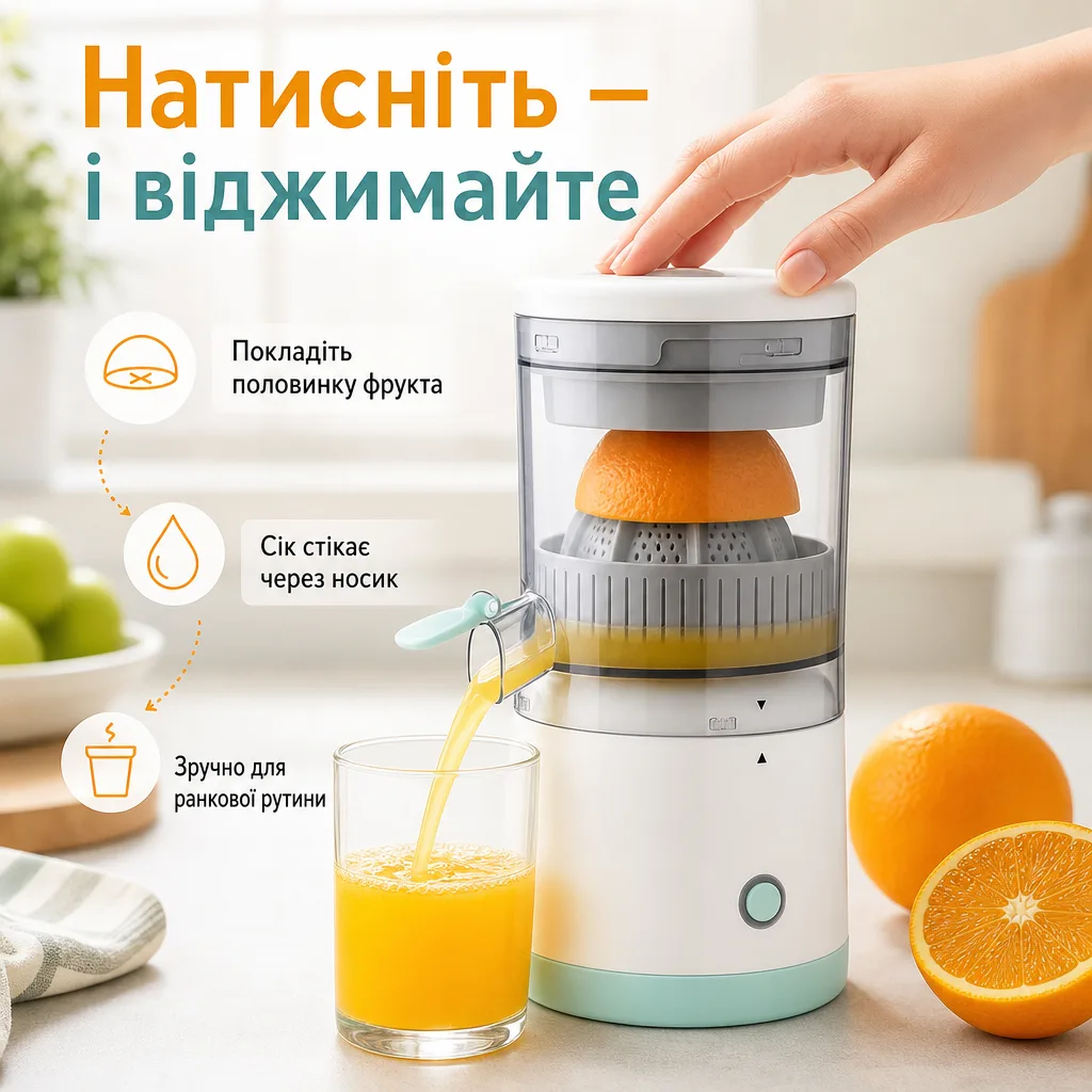 Електрична соковижималка для свіжого соку — зображення 2